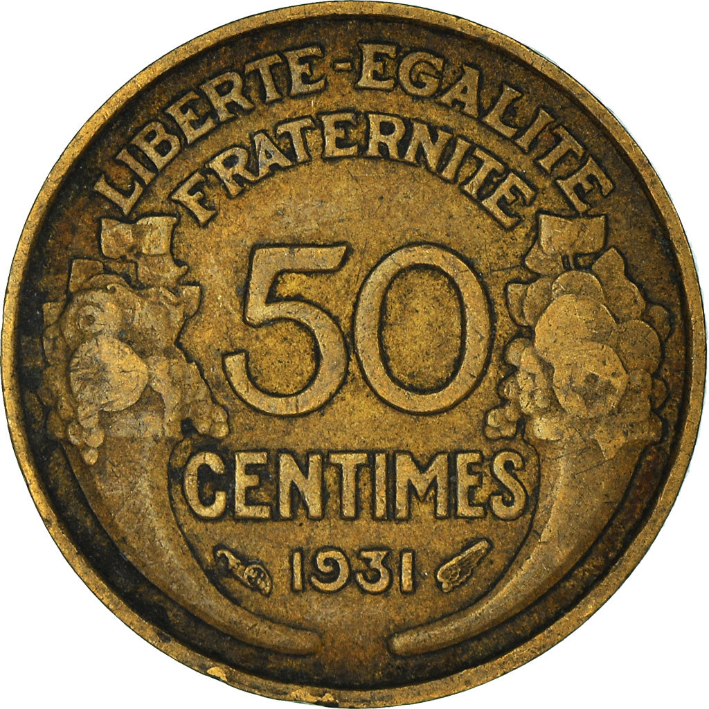 Moneda, Francia, 50 Centimes, 1931