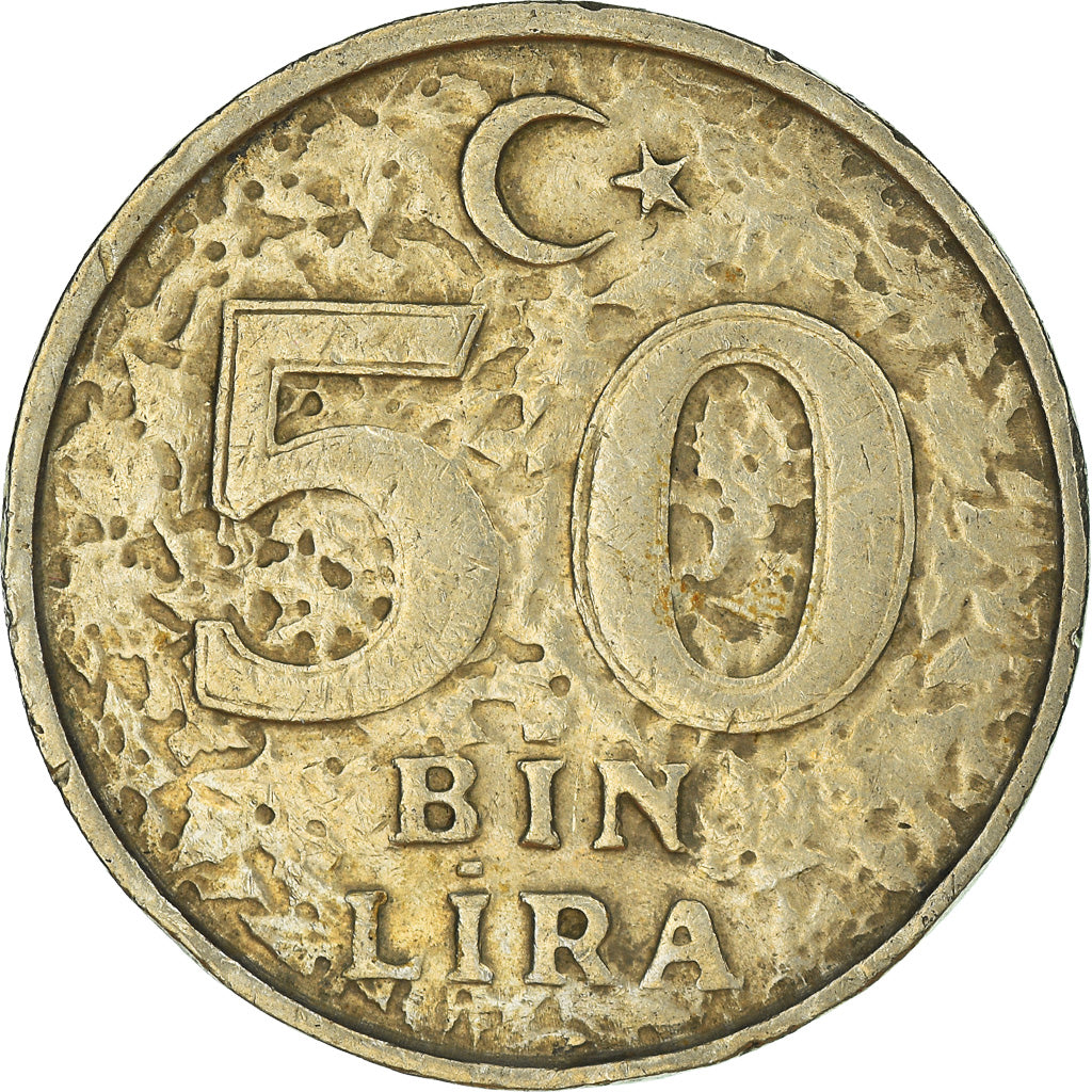 Munten, Turkije, 50000 Lira, 50 Bin Lira, 1998