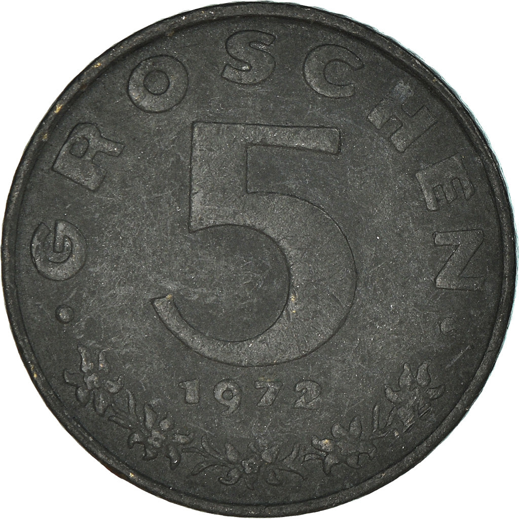 Coin, Austria, 5 Groschen, 1972