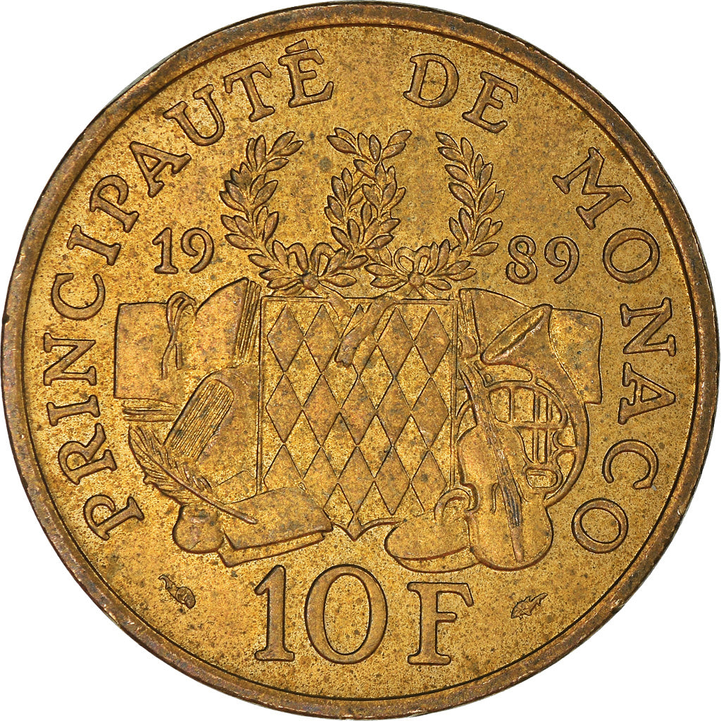 Moneta, Monaco, 10 Francs, 1989