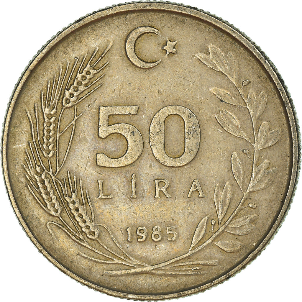 Monnaie, Turquie, 50 Lira, 1985