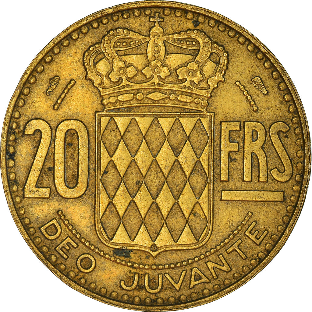 Coin, Monaco, 20 Francs, 1950