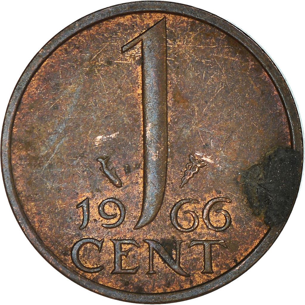 Münze, Niederlande, Cent, 1966