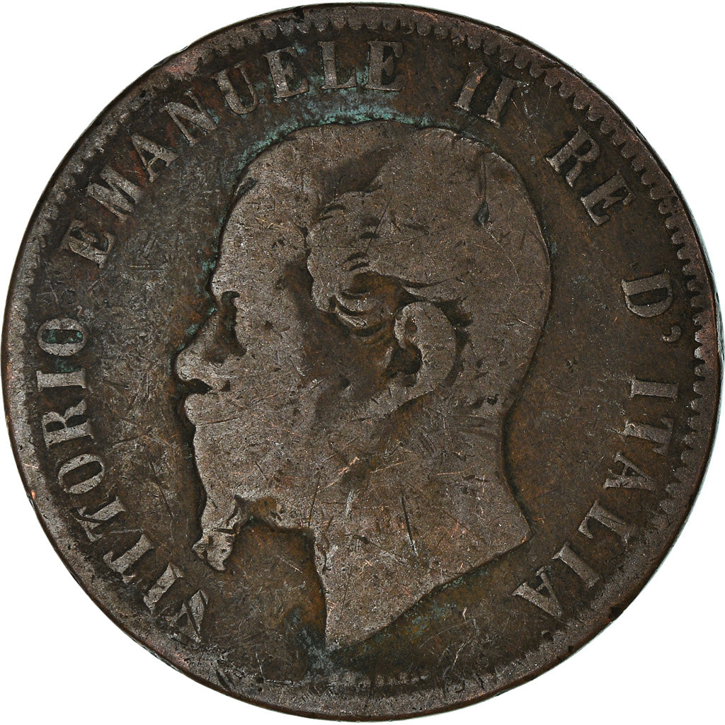 Moneda, Italia, 10 Centesimi, 1863