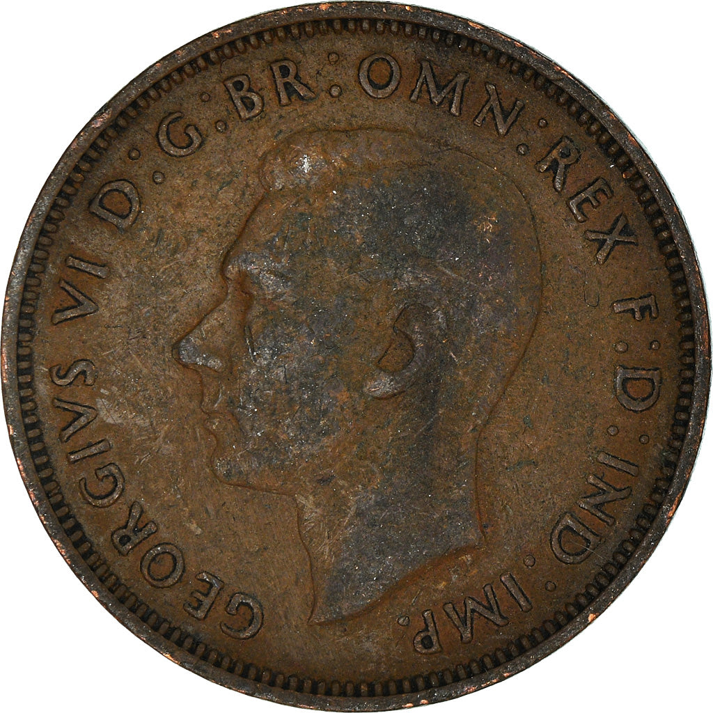 Munten, Groot Bretagne, 1/2 Penny, 1942