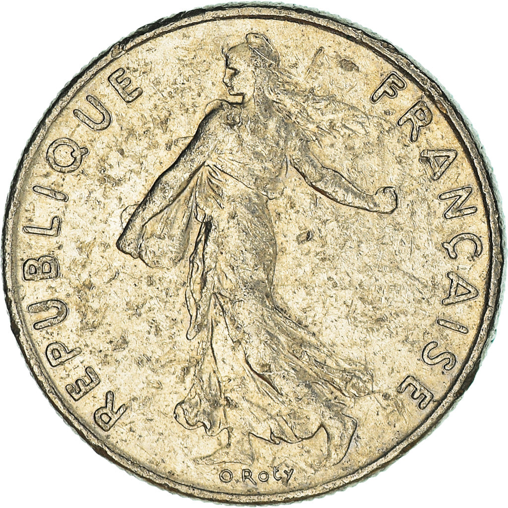 Münze, Frankreich, 1/2 Franc, 1986