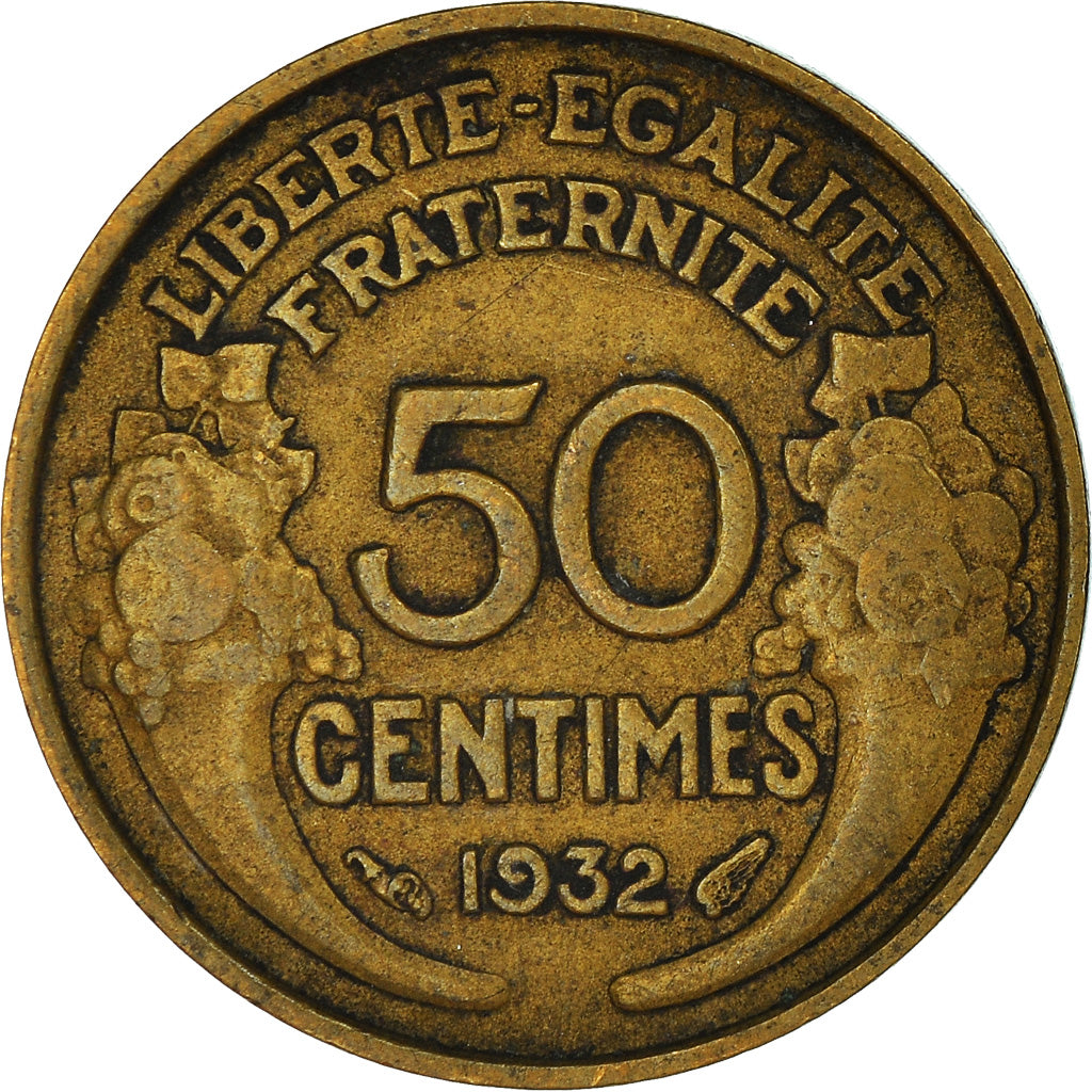 Coin, France, 50 Centimes, 1932