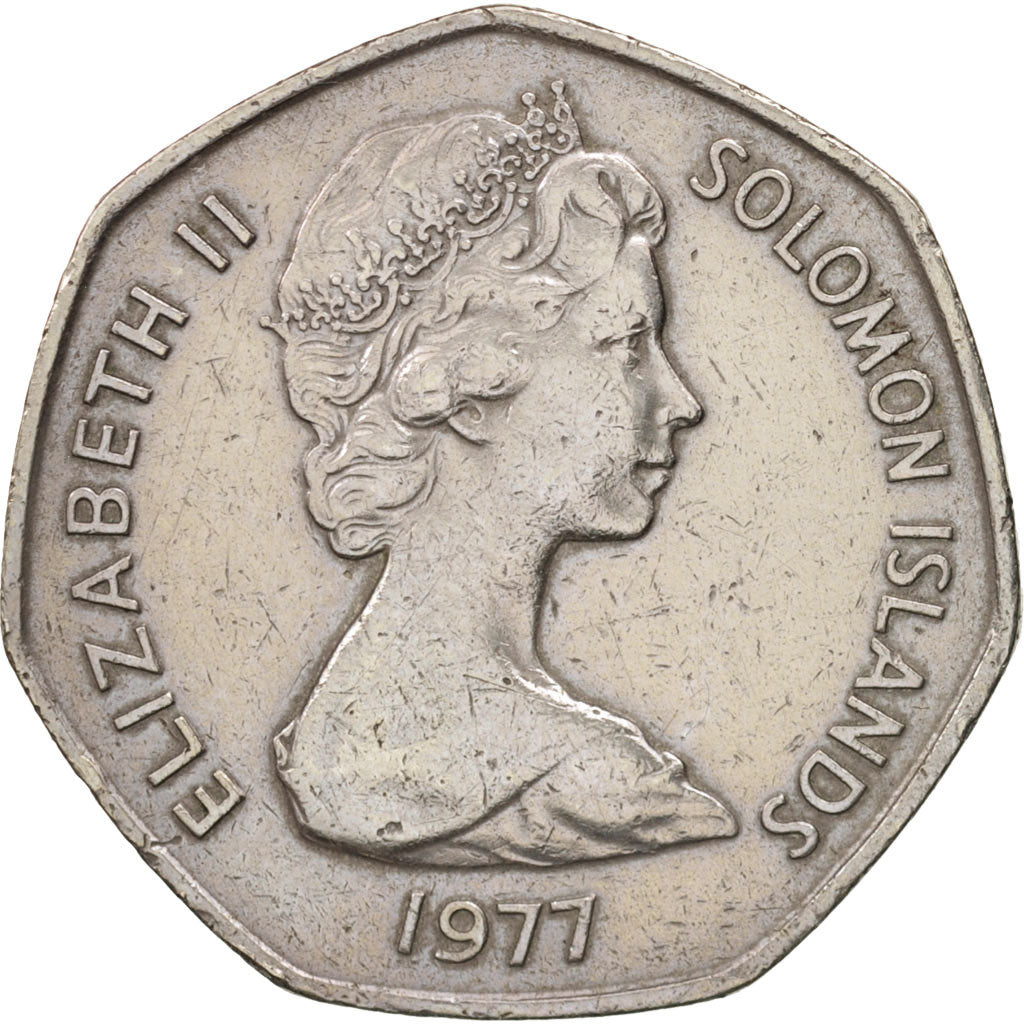 Isole Salomone, Dollar, 1977, BB, Rame-nichel, KM:6