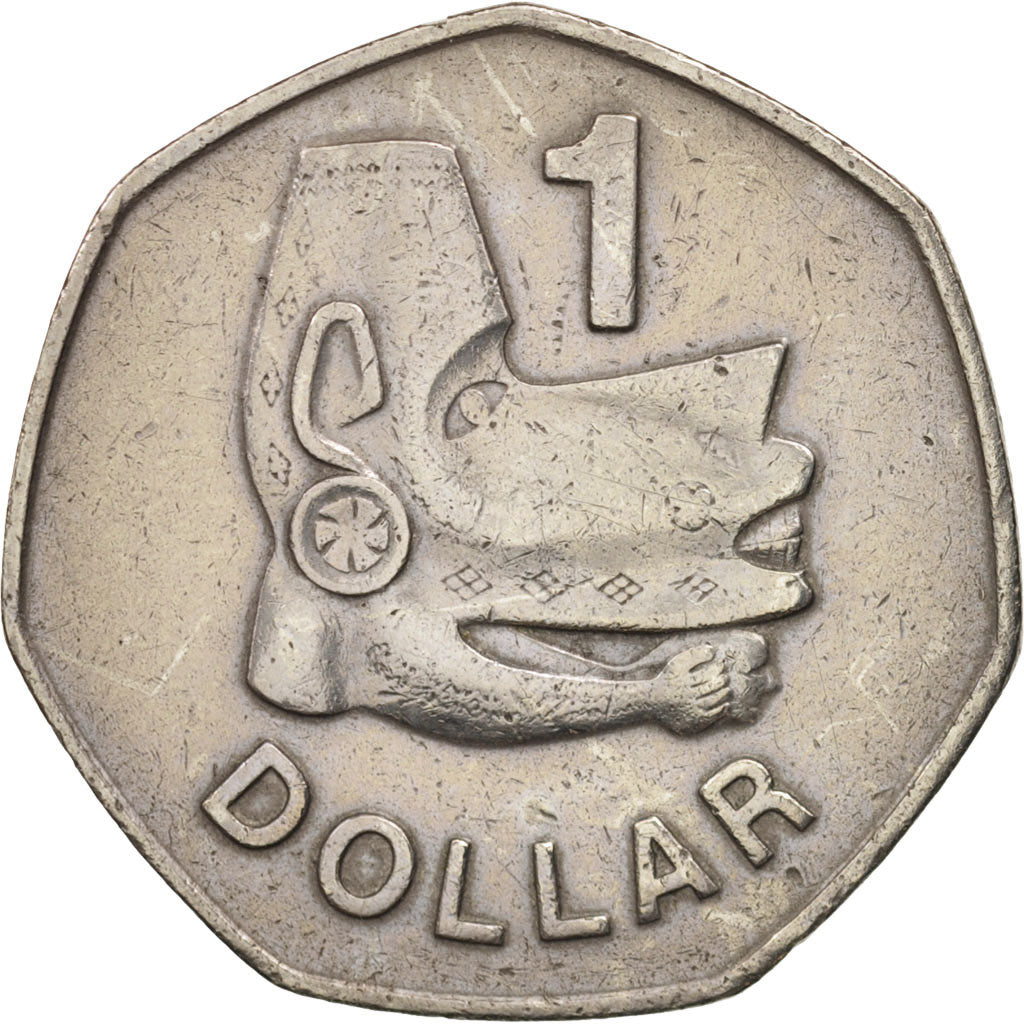 Isole Salomone, Dollar, 1977, BB, Rame-nichel, KM:6