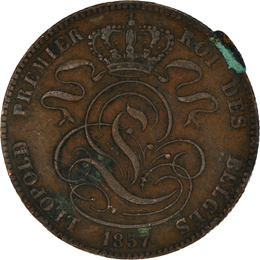 Moneta, Belgia, 5 Centimes, 1857