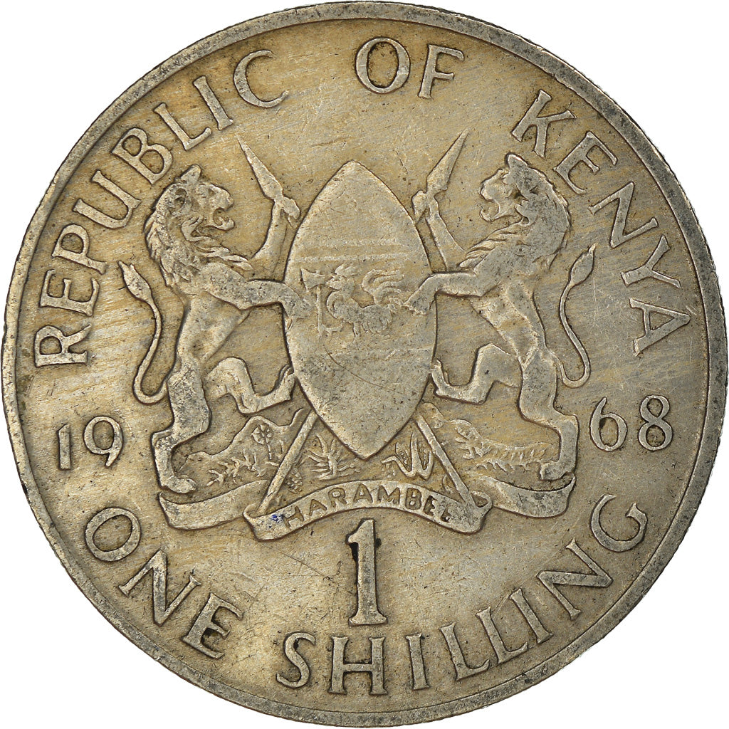 Monnaie, Kenya, Shilling, 1968