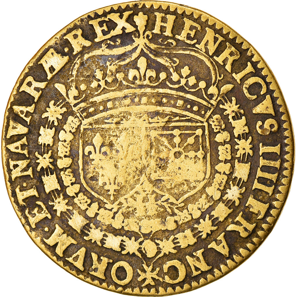 France, Token, Royal, Henri IV Le Grand, History, 1598, EF(40-45), Brass