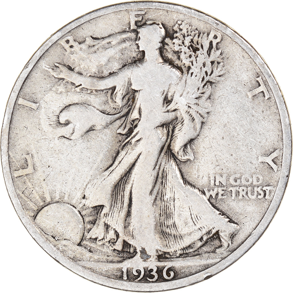 Münze, Vereinigte Staaten, Walking Liberty Half Dollar, Half Dollar, 1936, U.S.