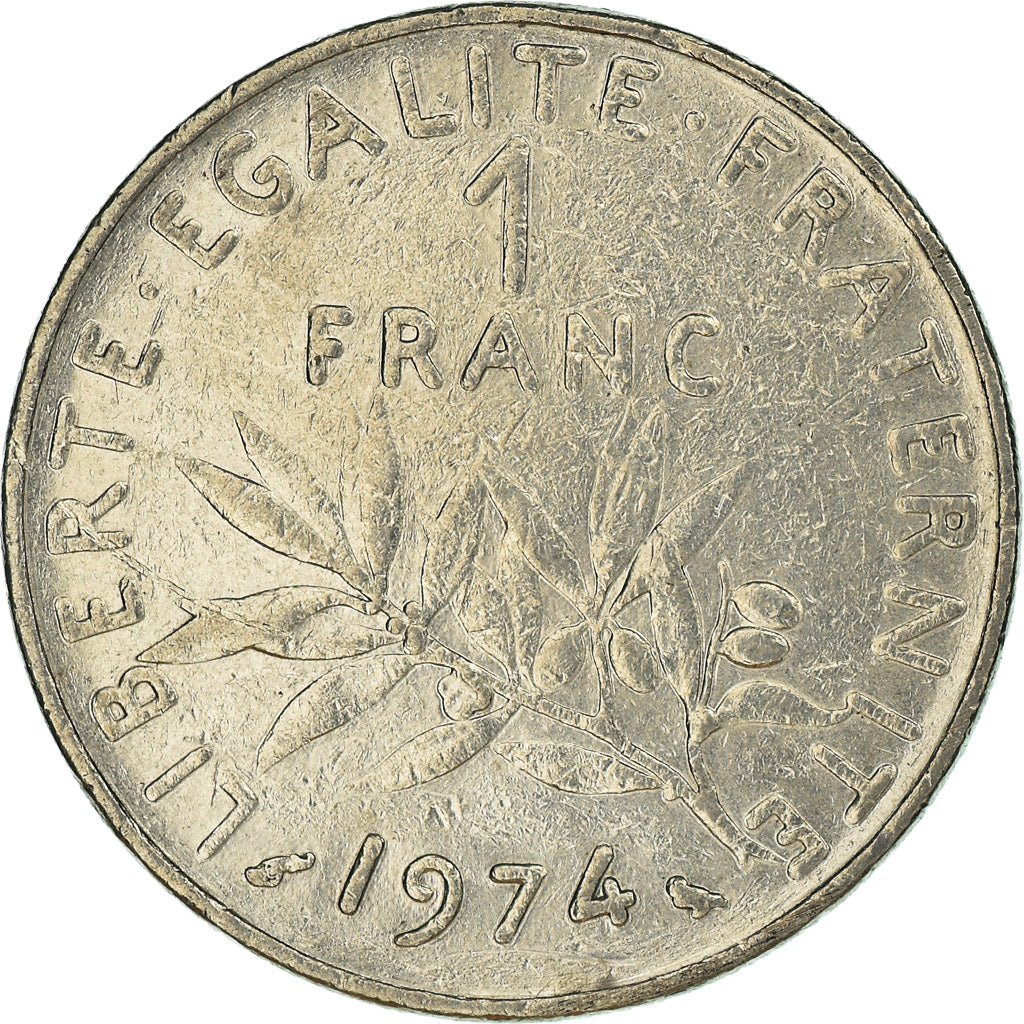 Monnaie, France, Franc, 1974