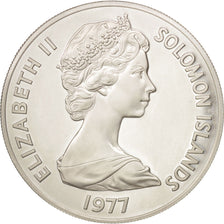 Monnaie, Îles Salomon, 5 Dollars, 1977, SPL, Argent, KM:7
