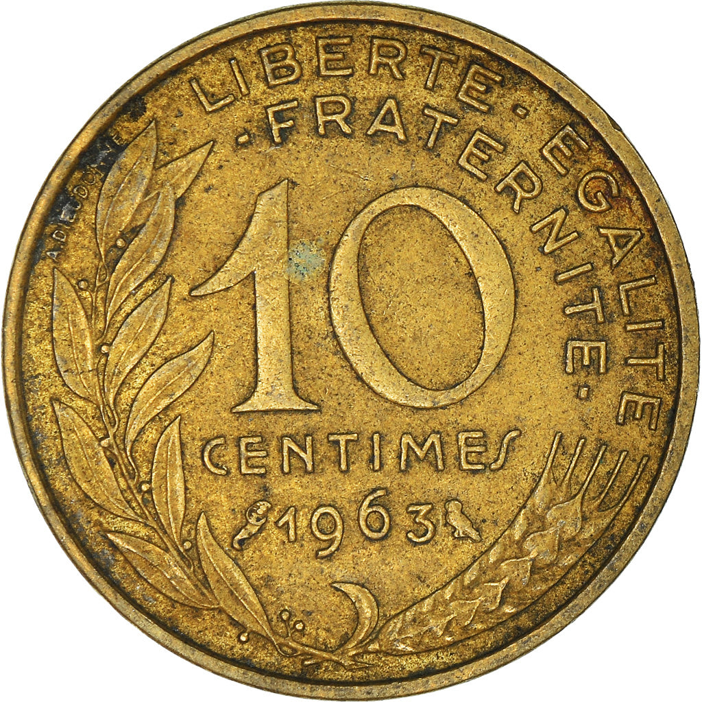 Coin, France, 10 Centimes, 1963