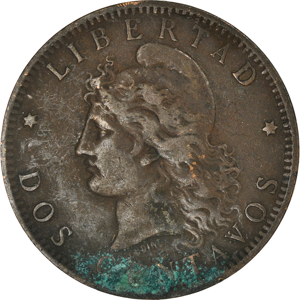 Moeda, Argentina, 2 Centavos, 1891