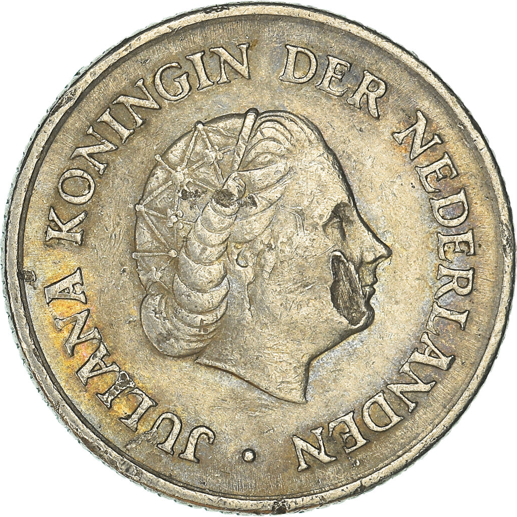Münze, Niederlande, 25 Cents, 1958