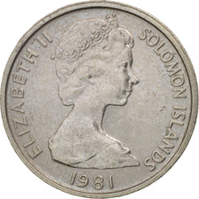 Salomonen, 5 Cents, 1981, AU(50-53), Copper-nickel, KM:3