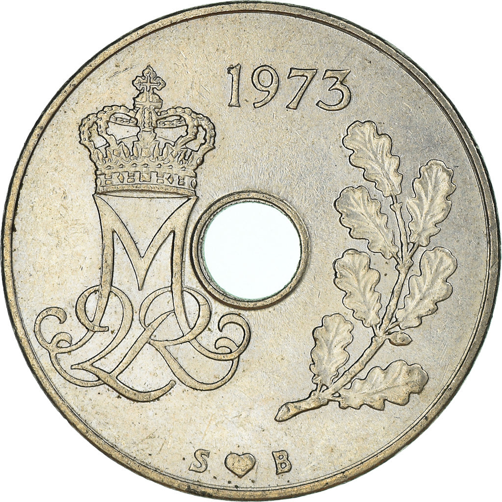 Moneda, Dinamarca, 25 Öre, 1973