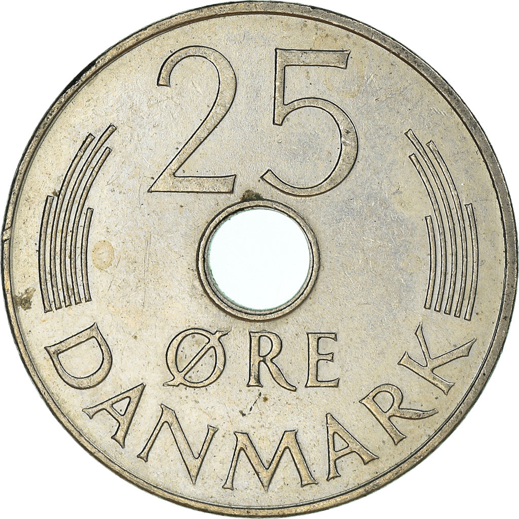 Moneda, Dinamarca, 25 Öre, 1973