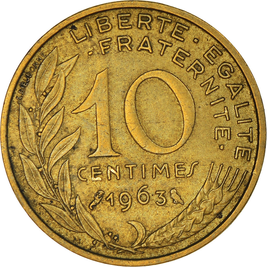 Coin, France, 10 Centimes, 1963