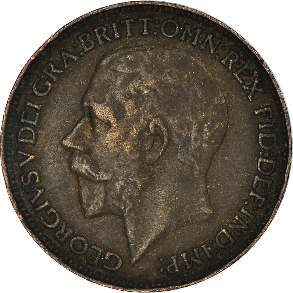 Munten, Groot Bretagne, Farthing, 1925