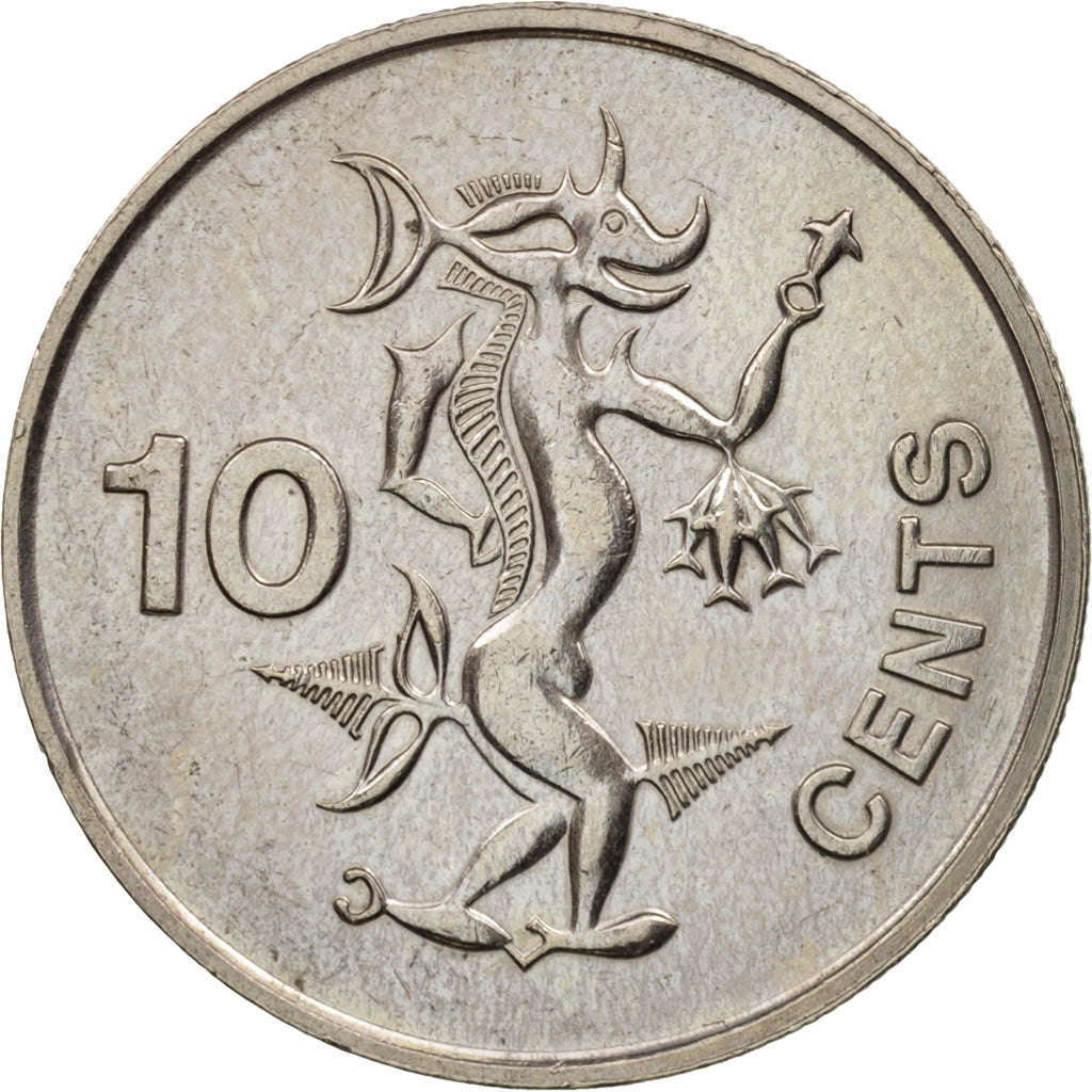 Solomon Islands, Elizabeth II, 10 Cents, 1988, AU(55-58), Copper-nickel, KM:27