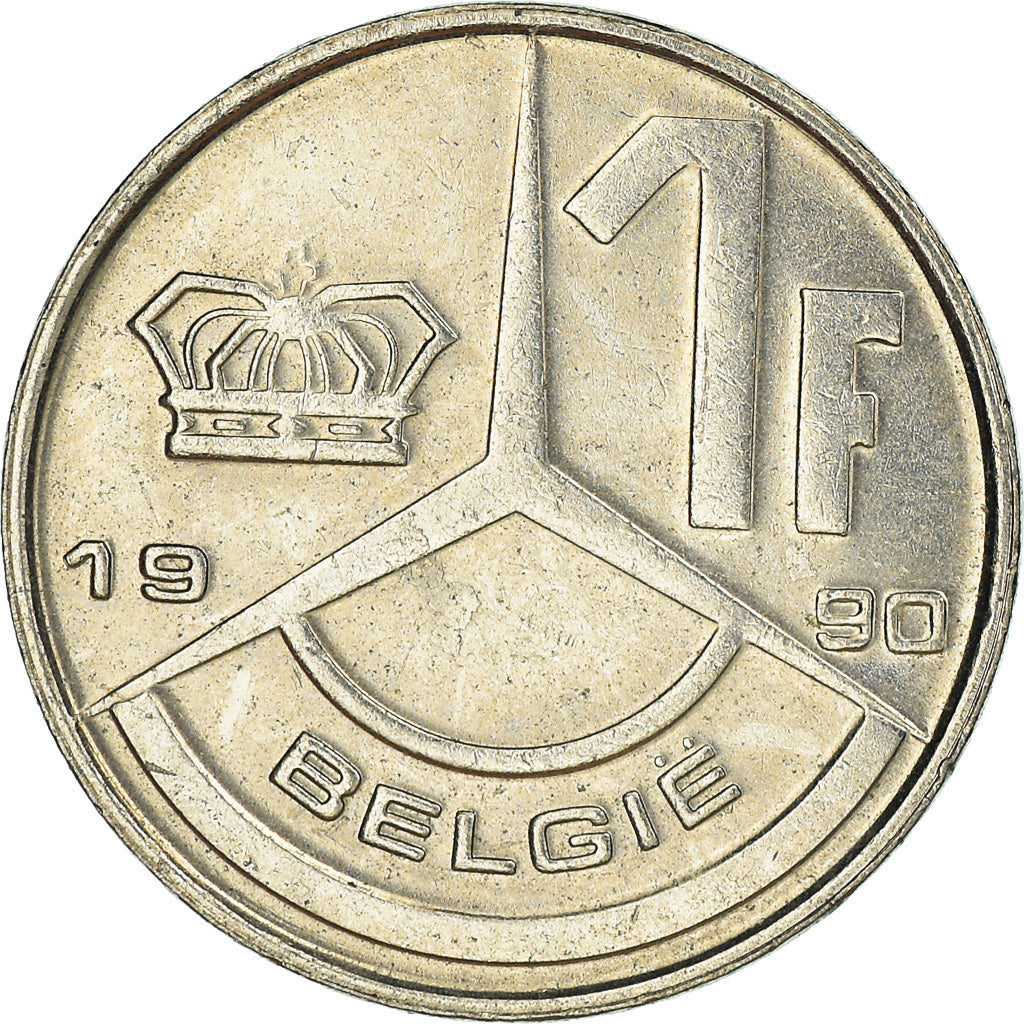 Coin, Belgium, Franc, 1990