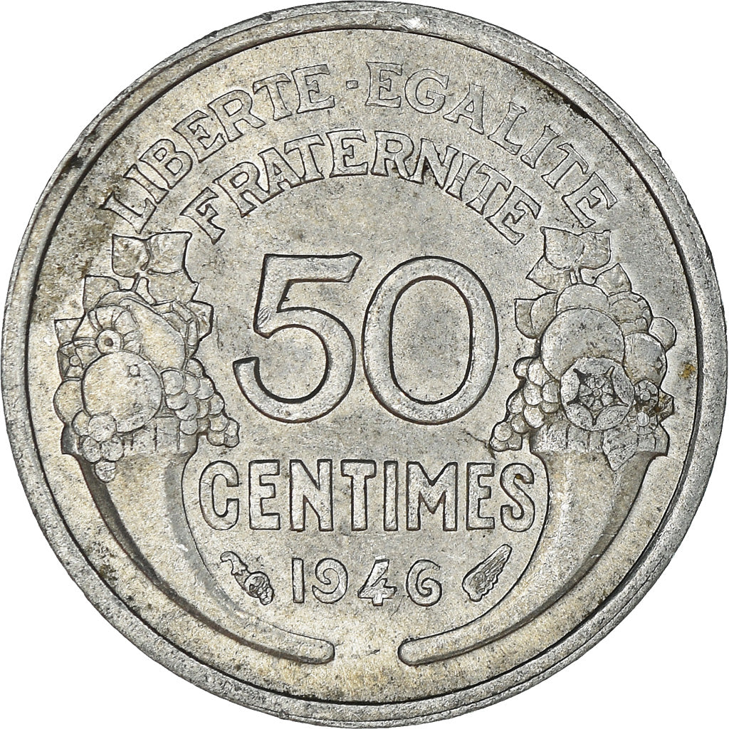 Moneta, Francja, 50 Centimes, 1946