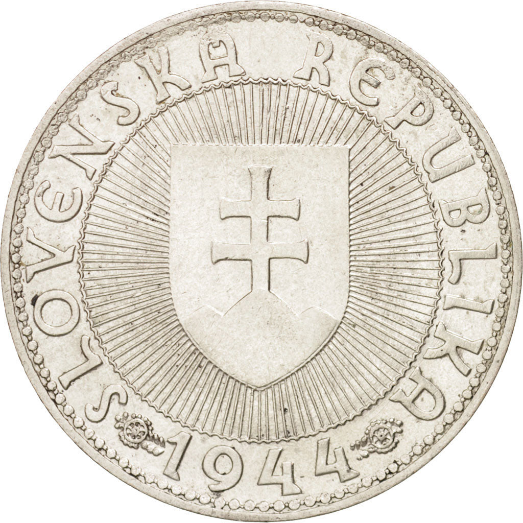 Slovakia, 10 Korun, 1944, EF(40-45), Silver, KM:9.1