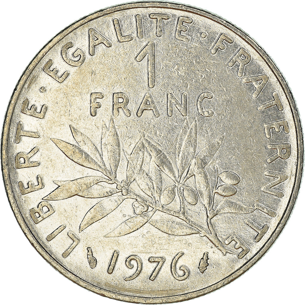 Monnaie, France, Franc, 1976