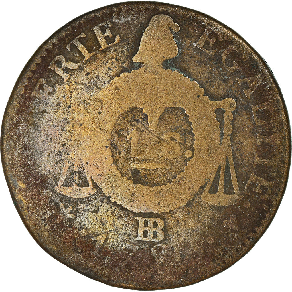 Moneta, Francja, Sol, 1793