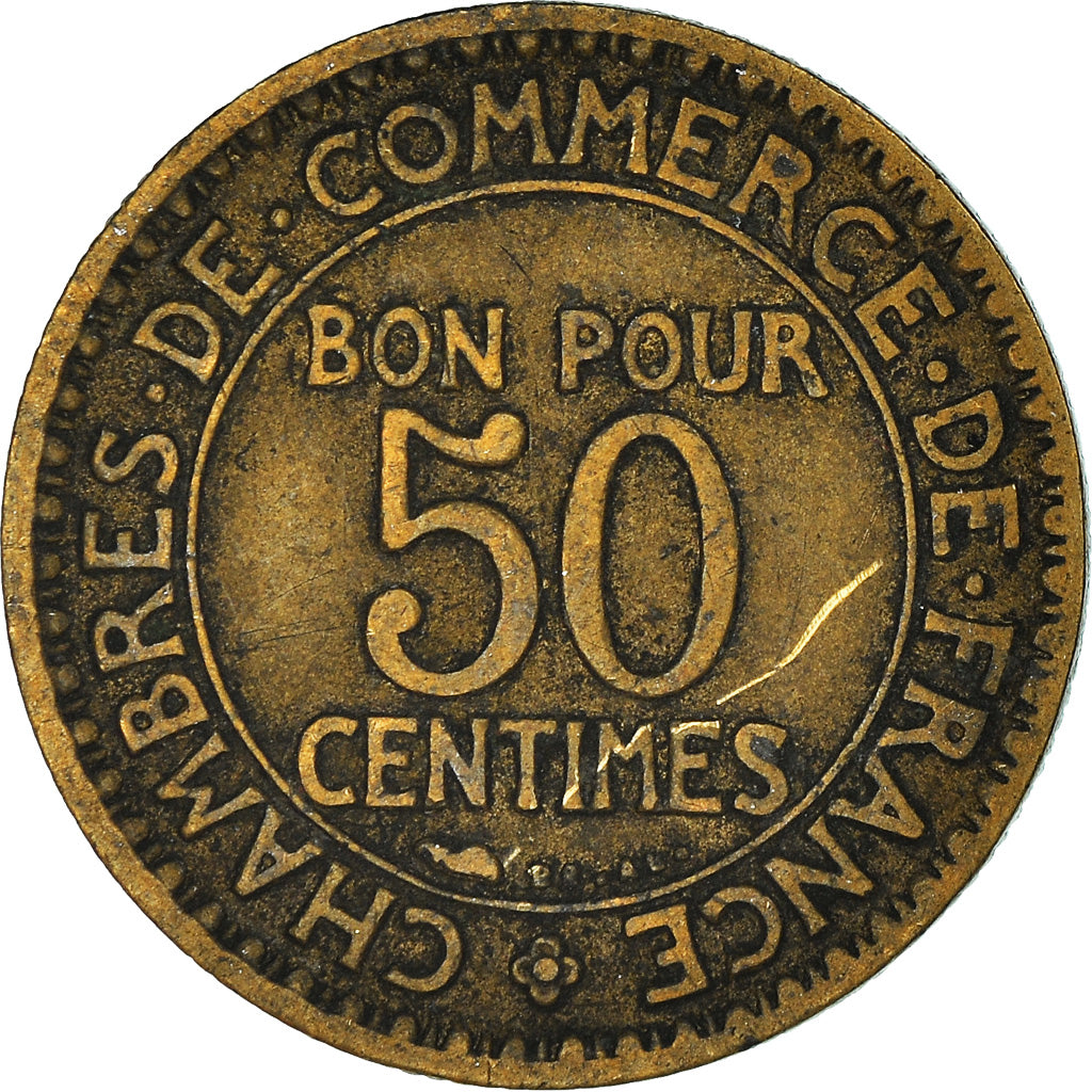 Münze, Frankreich, 50 Centimes, 1923