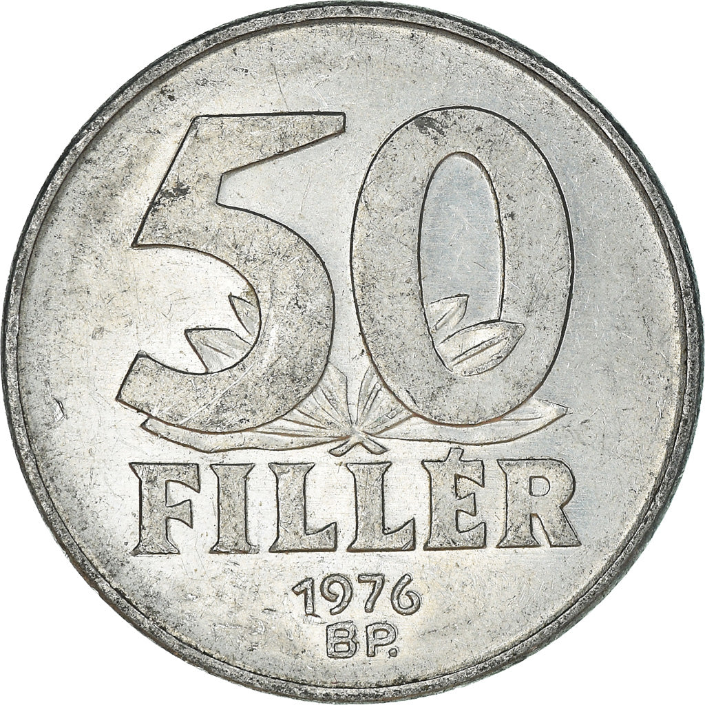 Moneta, Ungheria, 50 Fillér, 1976