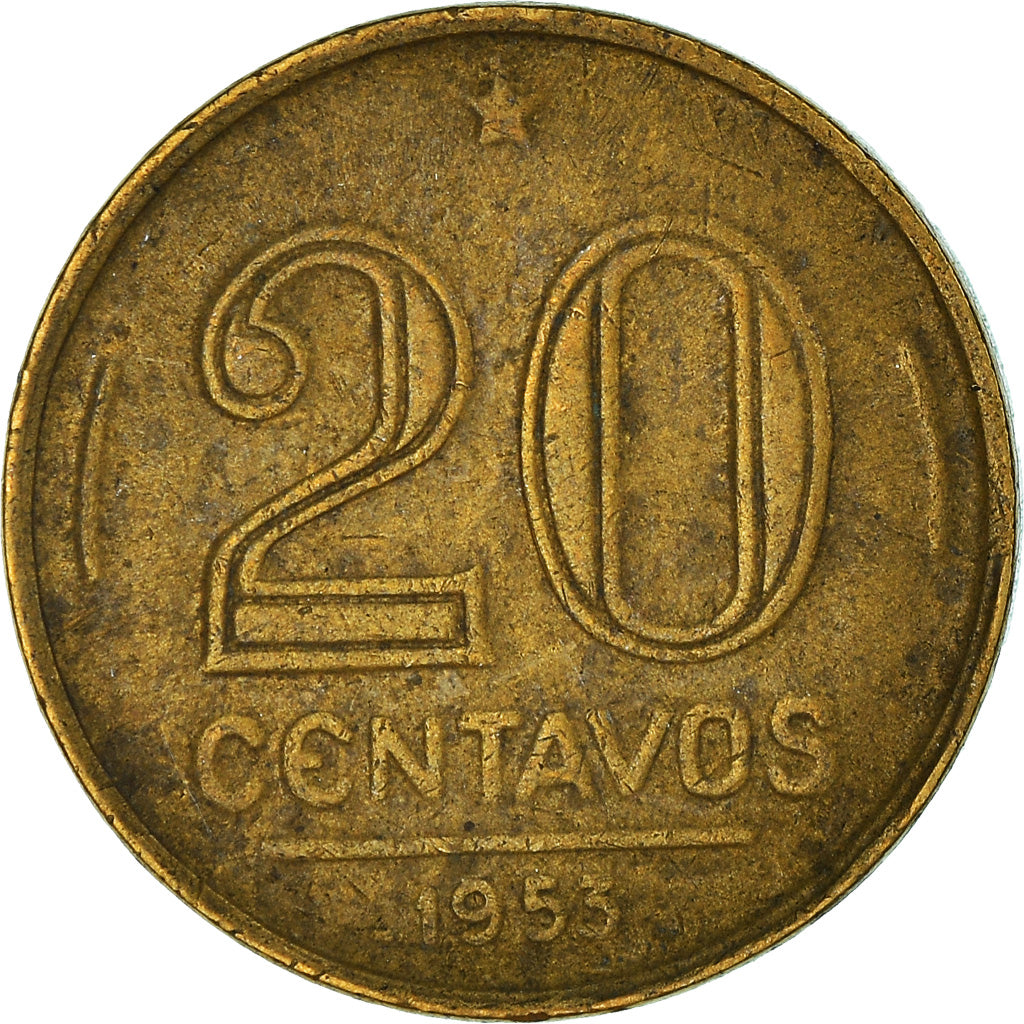 Münze, Brasilien, 20 Centavos, 1953