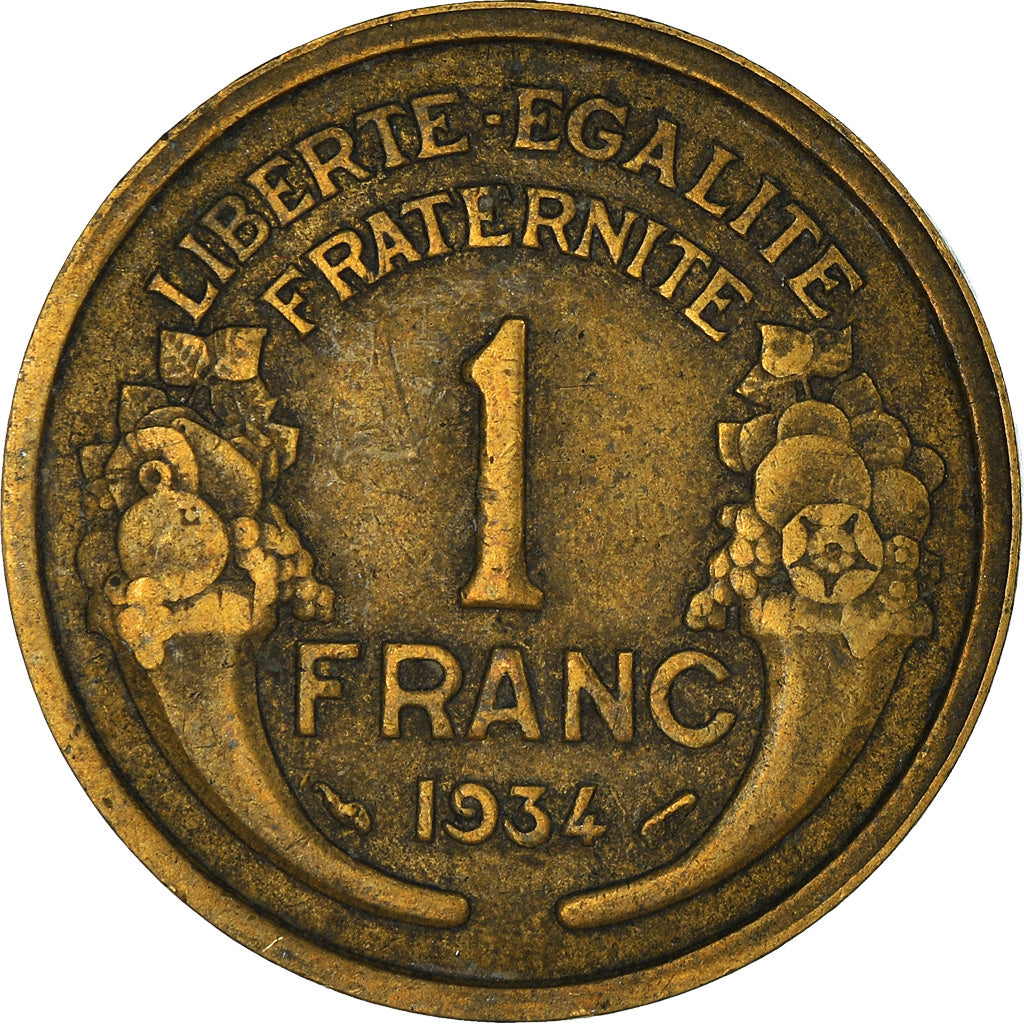 Munten, Frankrijk, Franc, 1934