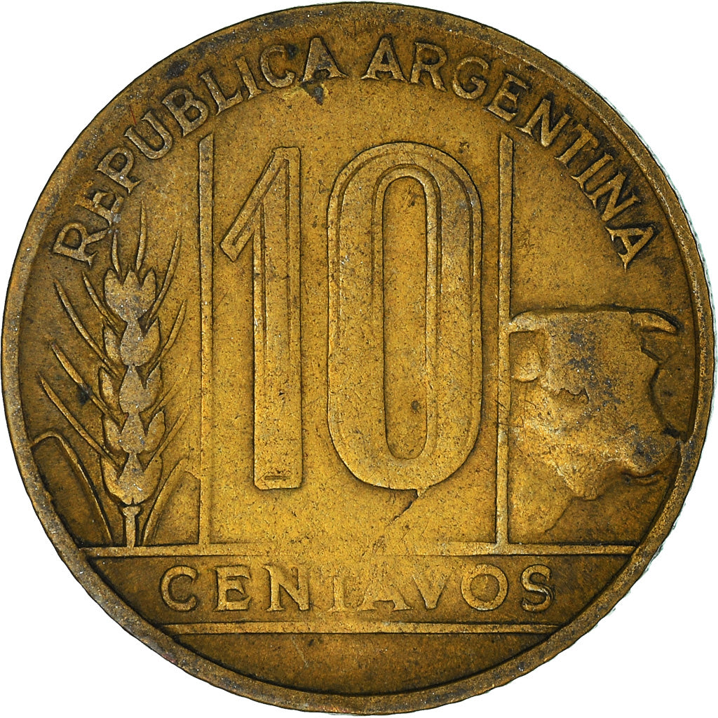 Moneda, Argentina, 10 Centavos, 1947
