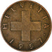 Monnaie, Suisse, 2 Rappen, 1957