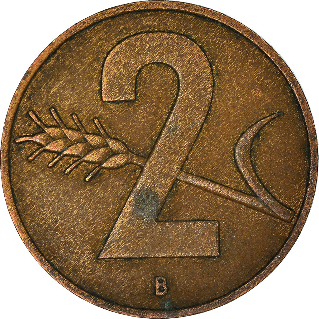 Monnaie, Suisse, 2 Rappen, 1957
