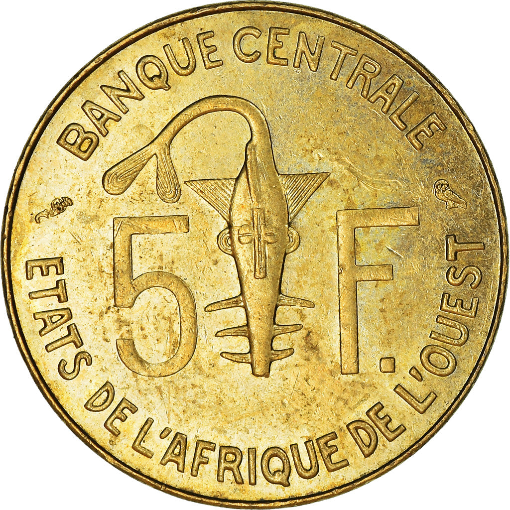 Moeda, Estados da África Ocidental, 5 Francs, 1974