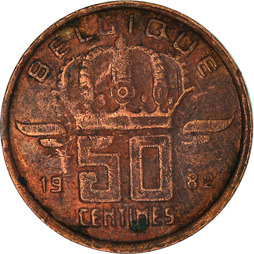 Moneta, Belgio, 50 Centimes, 1982