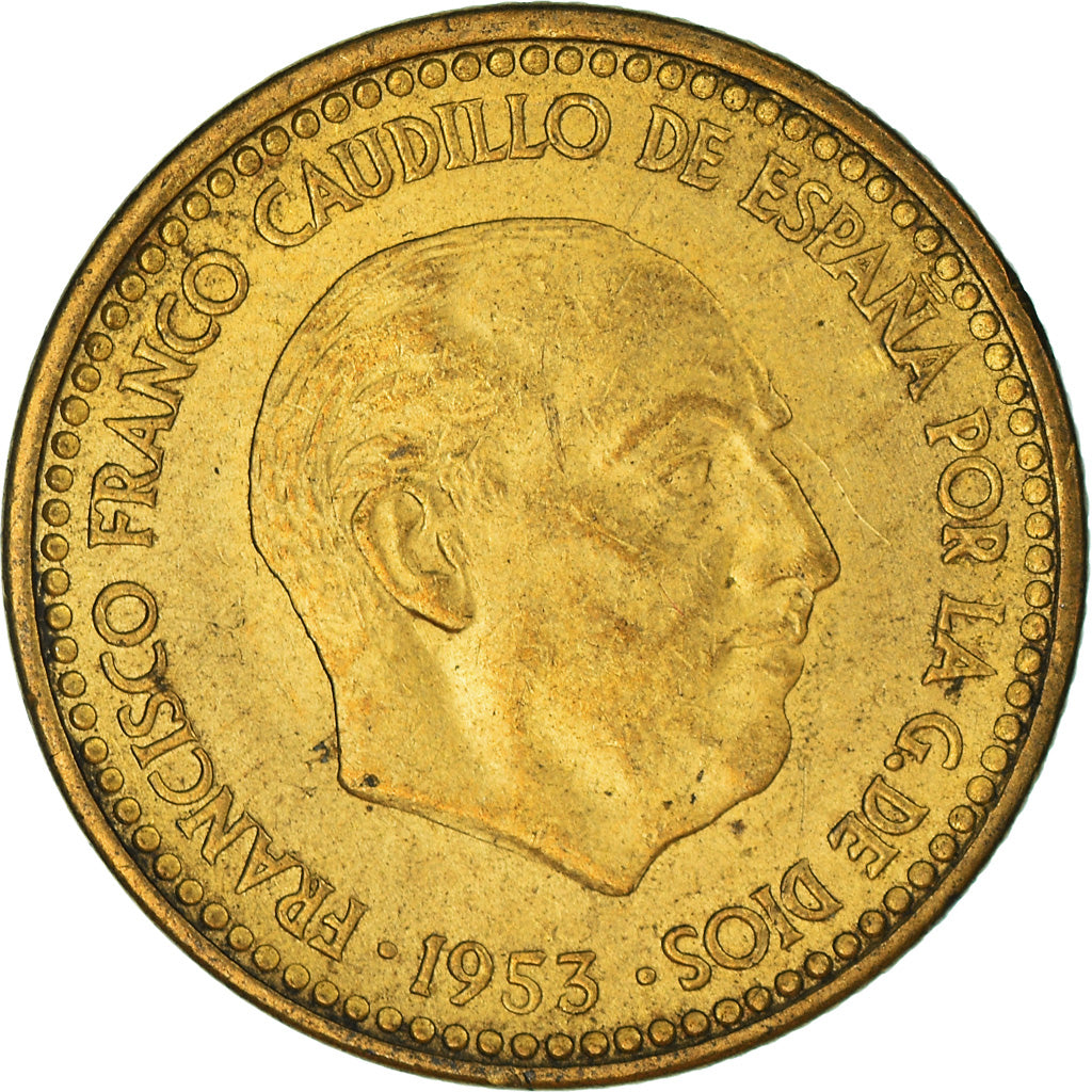 Moneta, Hiszpania, 1 Peseta, 1953