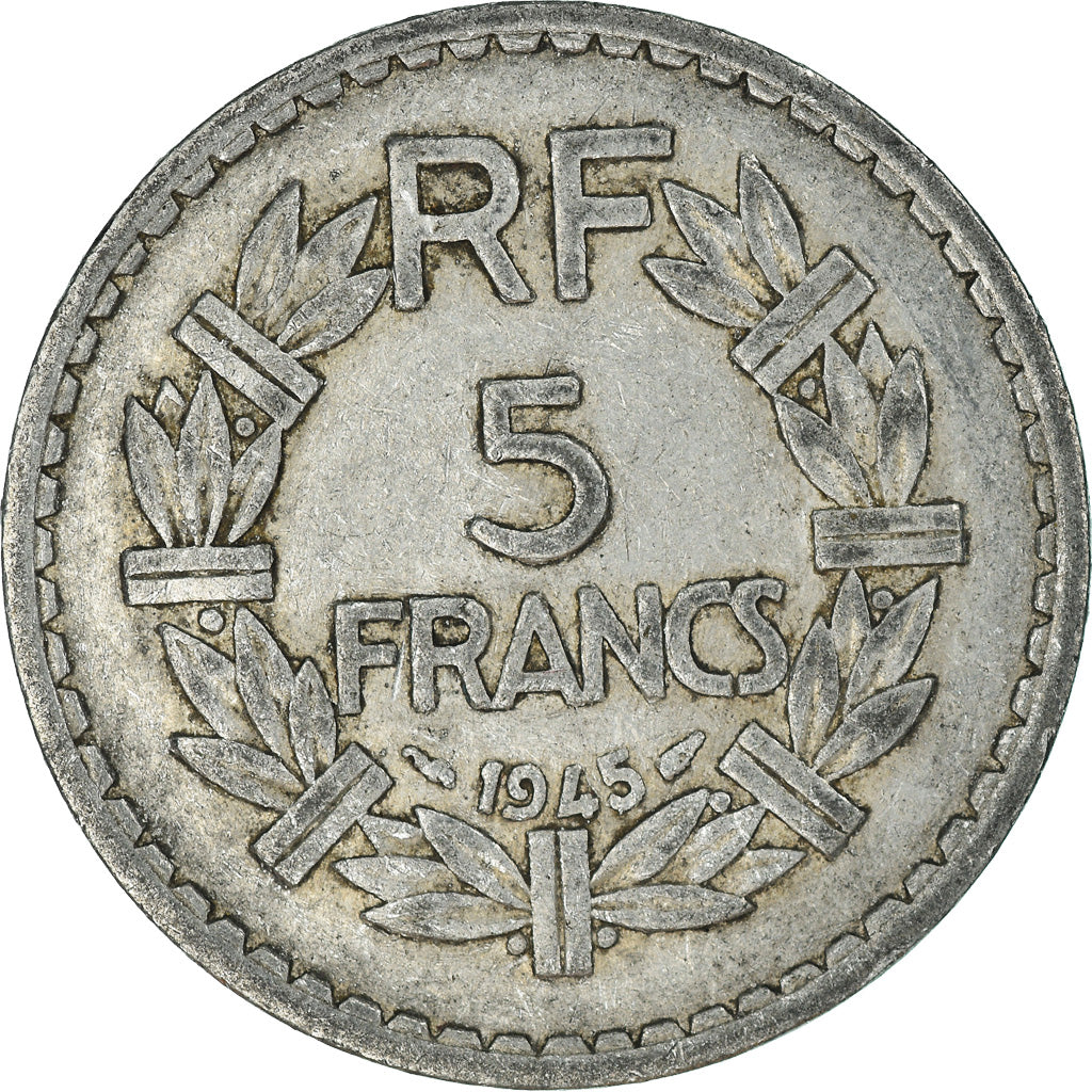 Moneta, Francja, 5 Francs, 1945