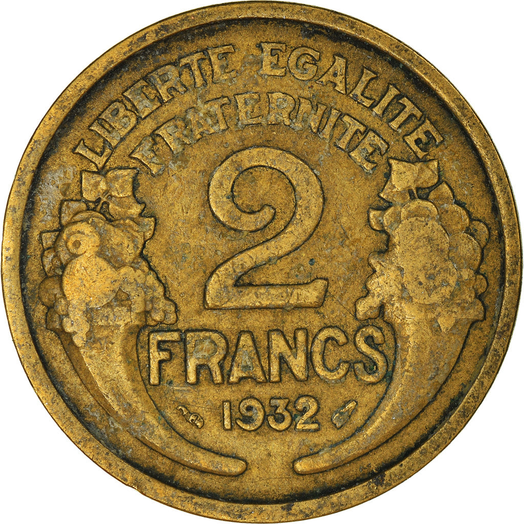 Moneta, Francia, 2 Francs, 1932