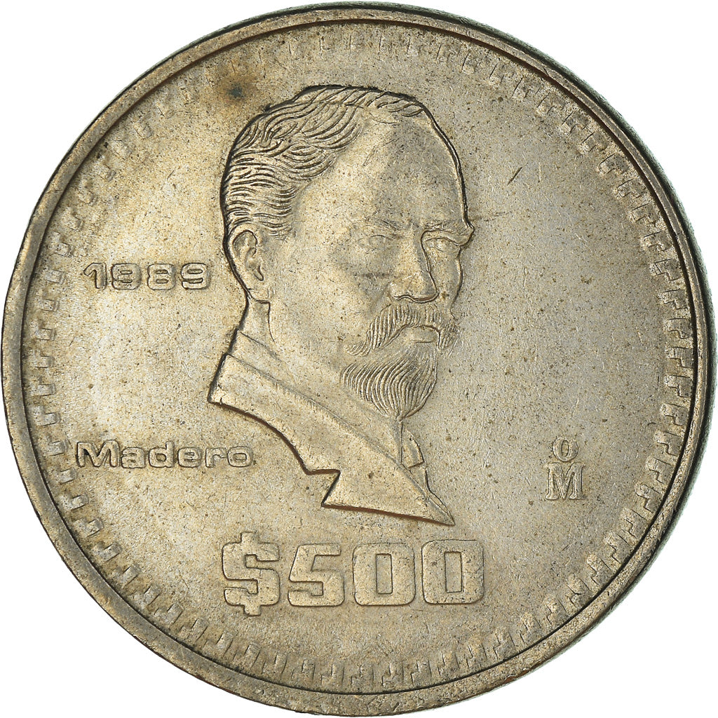 Moneda, México, 500 Pesos, 1989