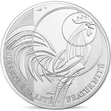 Moneta, Francia, Monnaie de Paris, 100 Euro, Coq, 2016, FDC, Argento