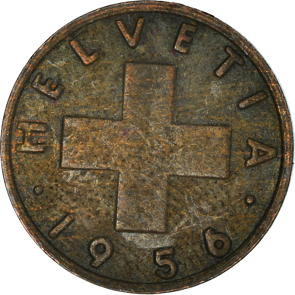 Monnaie, Suisse, Rappen, 1956