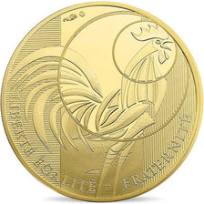Moneta, Francia, Monnaie de Paris, 250 Euro, Coq, 2016, FDC, Oro