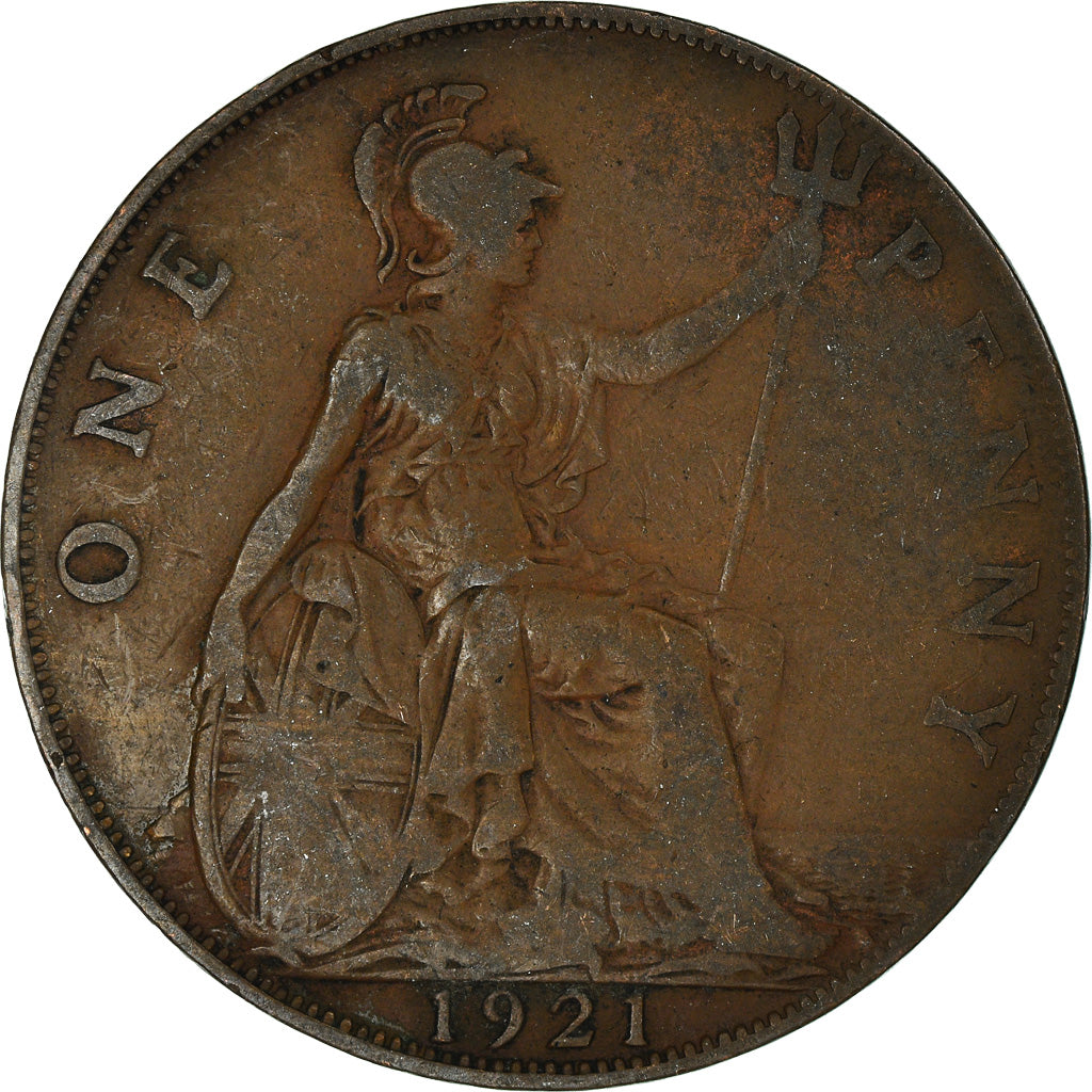 Munten, Groot Bretagne, Penny, 1921